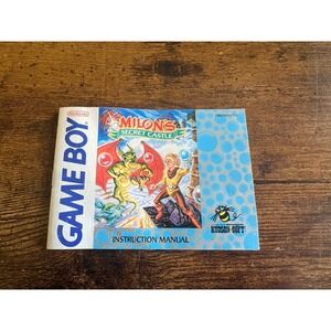 Milon's Secret Castle Nintendo Game Boy Instruction Manual - Authentic USED
